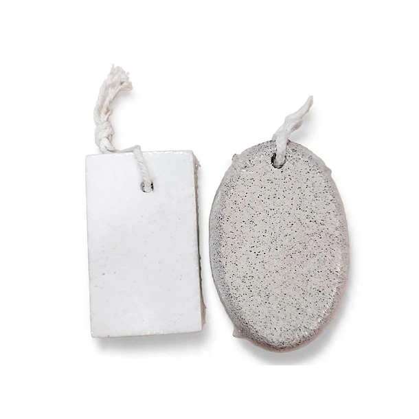 Piedra Pómez Blanca Rectangular Y Ovalada Para Pies 1