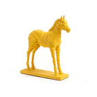 Escultura Caballo Diseño Moderno Amarillo 1