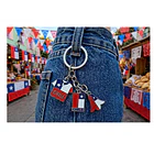 Llavero Chile Con Forma De Camiseta Y Bandera 3