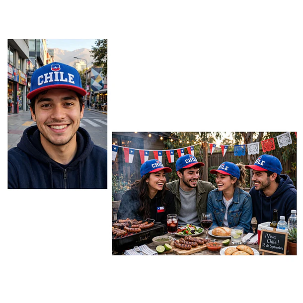 Gorra Sport Cap Snapback Chile 4