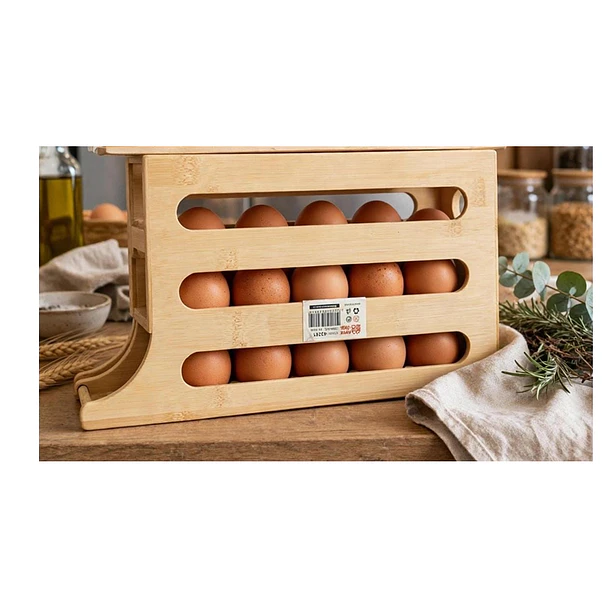 Huevera De Madera Para Huevos Con Diseño 2