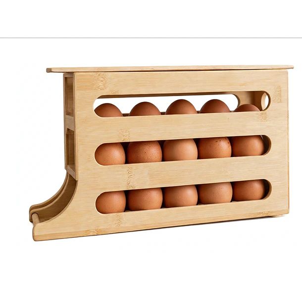 Huevera De Madera Para Huevos Con Diseño 1