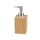 Dispensador De Jabón Líquido De Bambú Con Dosificador Metáli 1