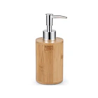 Dispensador De Jabón Líquido De Bambú Con Dosificador Metáli 2