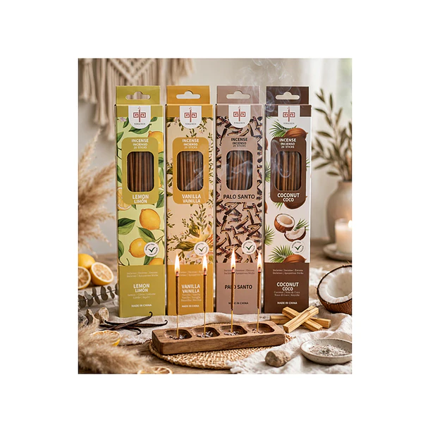 Pack 4 Cajas De Inciensos Aromas 2