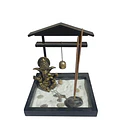 Jardín Zen Con Figura De Ganesha, Campana E Incienso 1