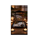 Jardín Zen Con Figura De Ganesha, Campana E Incienso 3