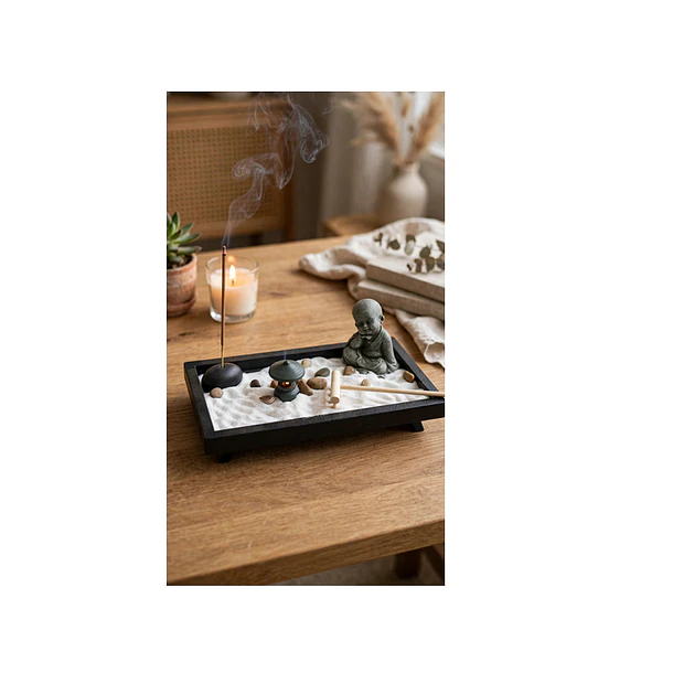 Jardín Zen De Escritorio Con Figura De Buda Y Accesorios- COPIA 4