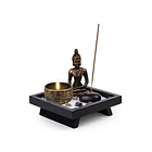 Mini Jardín Zen Buda Con Vela E Incienso Decorativo 1