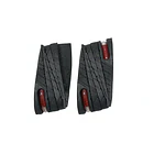Talonera 6cm Negras Con Cápsulas De Aire Rojas 1