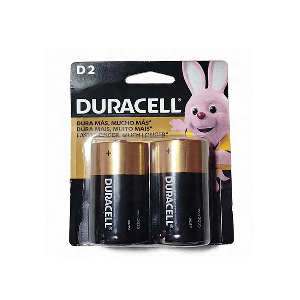 Pilas D2 Duracell Alcalinas Pack 2 1