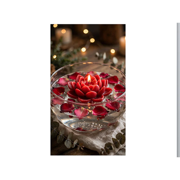 Vela Decorativa Diseño Flor De Loto 7