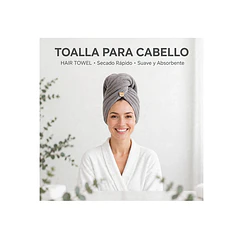 Toalla Turbante Para Secar Pelo Y Cabello