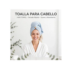 Toalla Turbante Para Secar Pelo Y Cabello