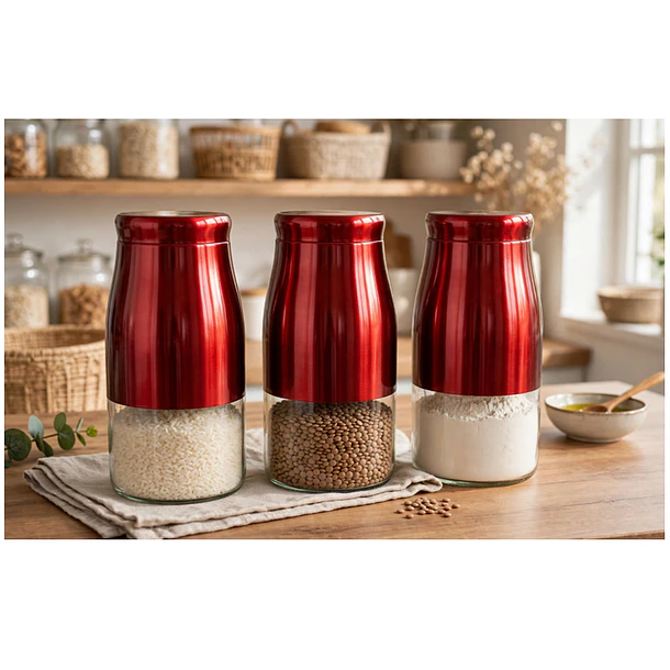 Contenedor Para Alimentos De Vidrio. 4