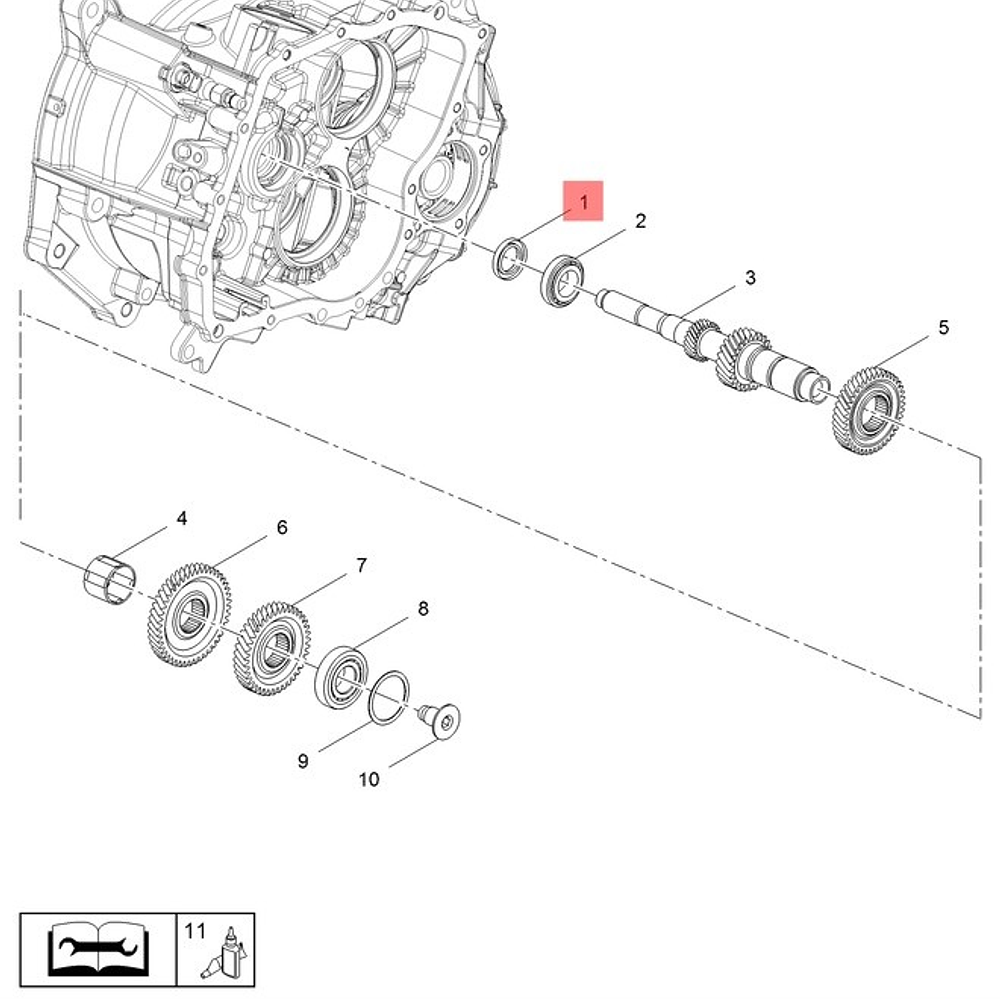 RETÉN CAJA DE CAMBIOS 24.5-41-6  M 32 GEN OPEL MODELO EN DESCRIPCIÓN