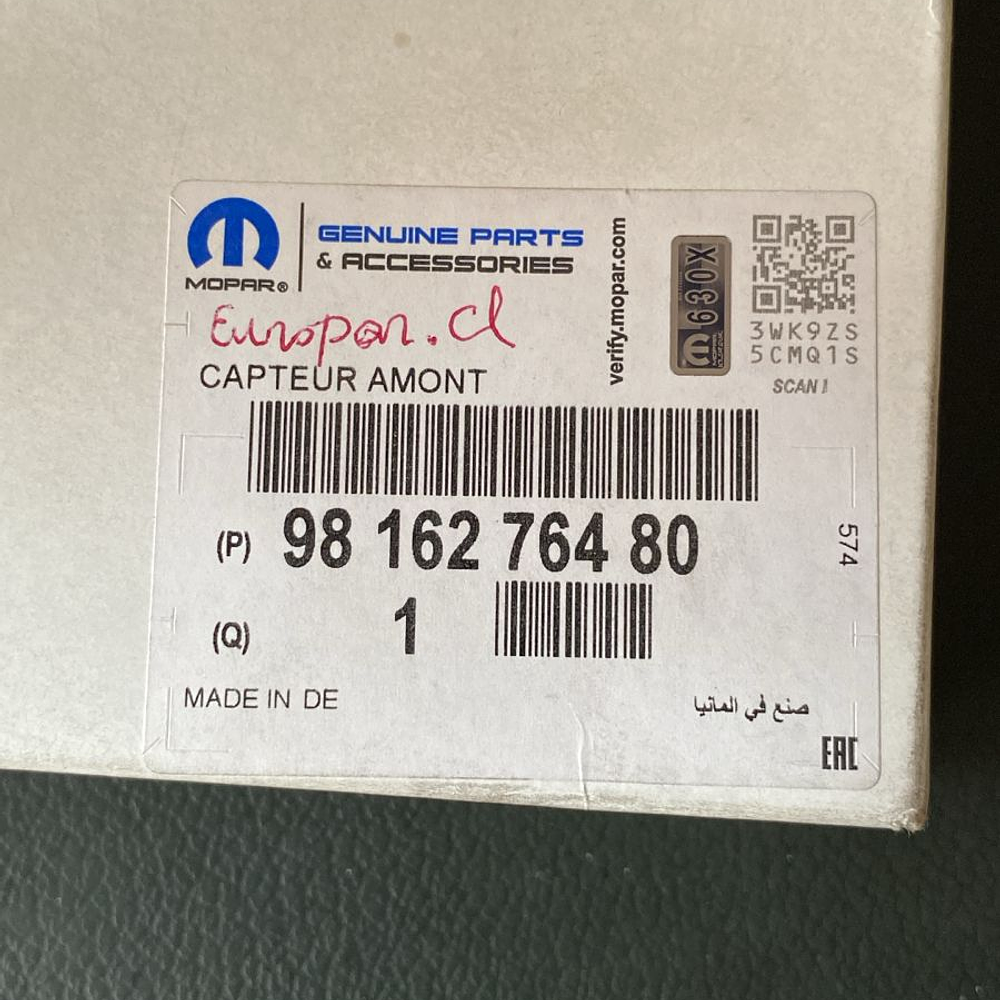 SENSOR NOX    OPEL - PEUGEOT - CITROEN  (SEGUN CHASIS O VIN)