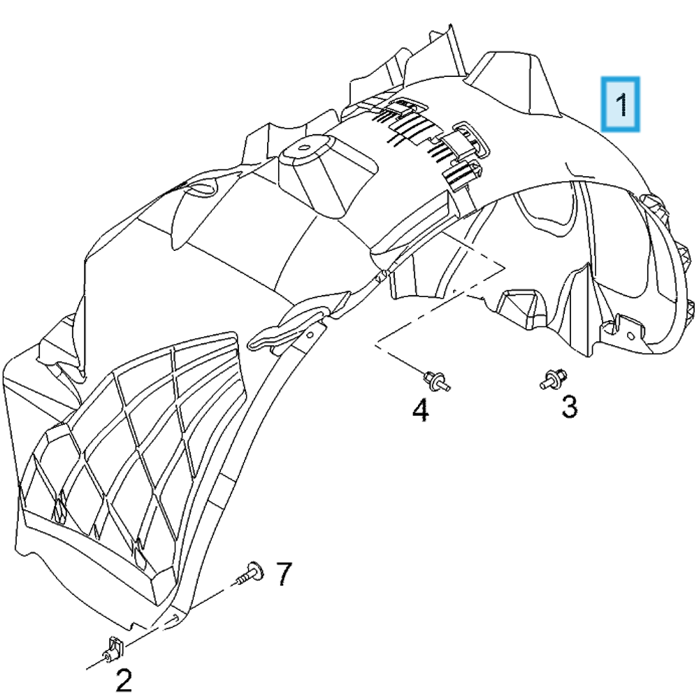 GUARDAFANGO DELANTERO DERECHO OPEL CORSA-D 1.6