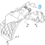 GUARDAFANGO DELANTERO DERECHO OPEL CORSA-D 1.6