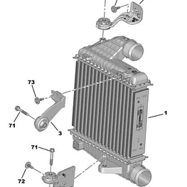 SOPORTE INTERCOOLER (SEGUN CHASIS O VIN)