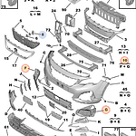 BISEL PARACHOQUE PEUGEOT 3008 JUEGO