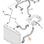 MANGUERA RADIADOR PEUGEOT EXPERT 3  1.6 INFERIOR