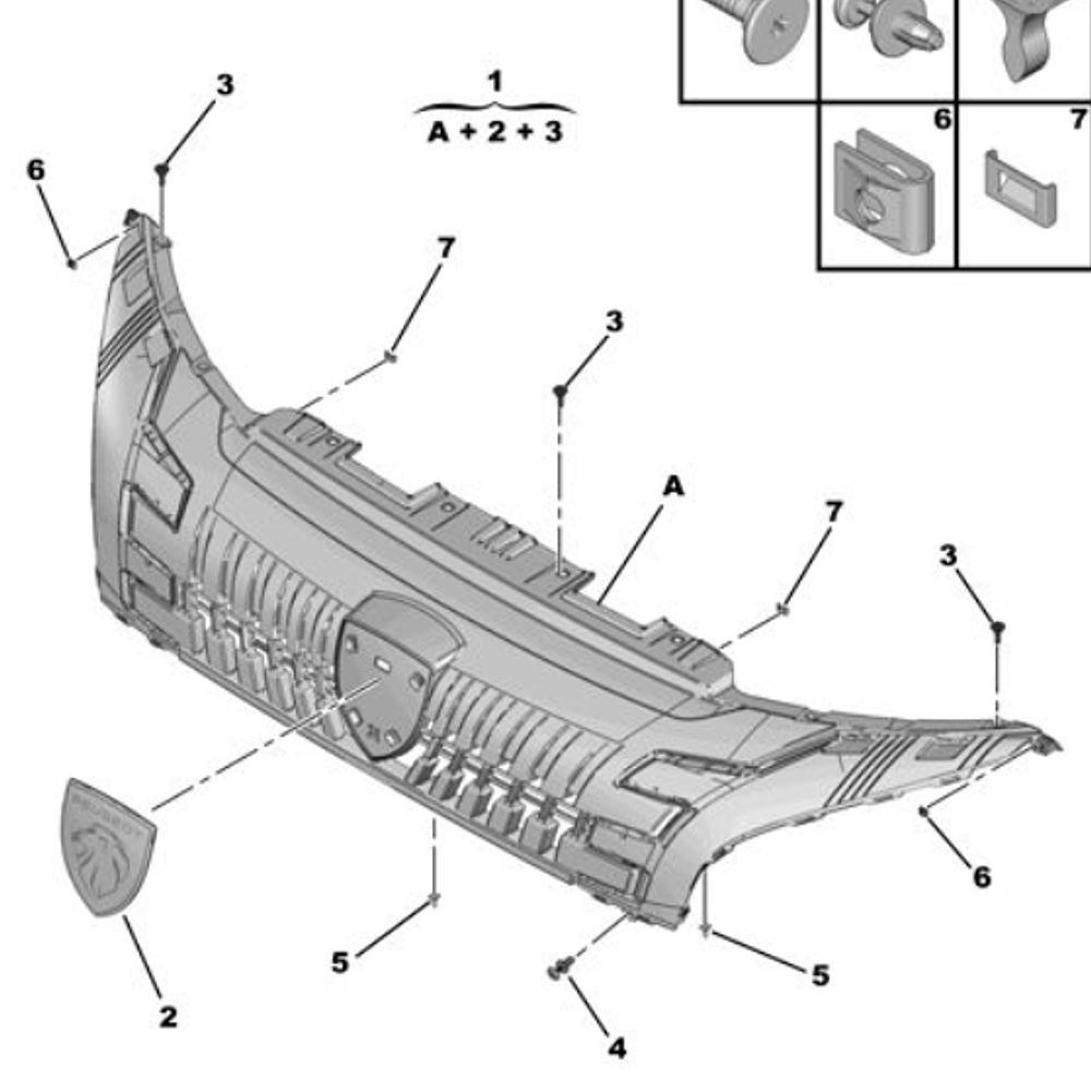 MASCARA PEUGEOT BOXER (SOLO A PEDIDO,  60 A 90 DÍAS)