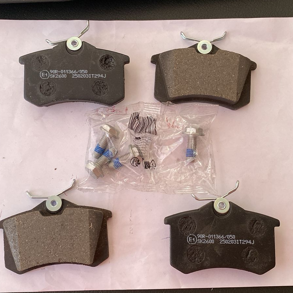 PASTILLAS DE FRENOS TRASERAS PEUGEOT 2008   (SEGÚN CHASIS O VIN)