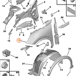 TAPABARRO  PEUGEOT 2008 DERECHO