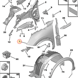 TAPABARRO  PEUGEOT 2008 DERECHO