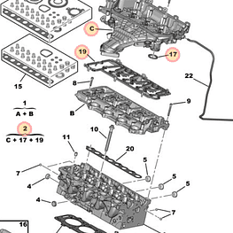 TAPA VALVULAS CITROEN JUMPY 3  HDi 2.0
