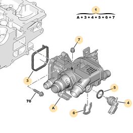 TERMOSTATO OPEL GRANDLAND 1.2