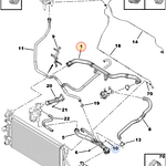 MANGUERA DE RADIADOR SUPERIOR PEUGEOT BOXER 3 -  CITROEN JUMPER 3