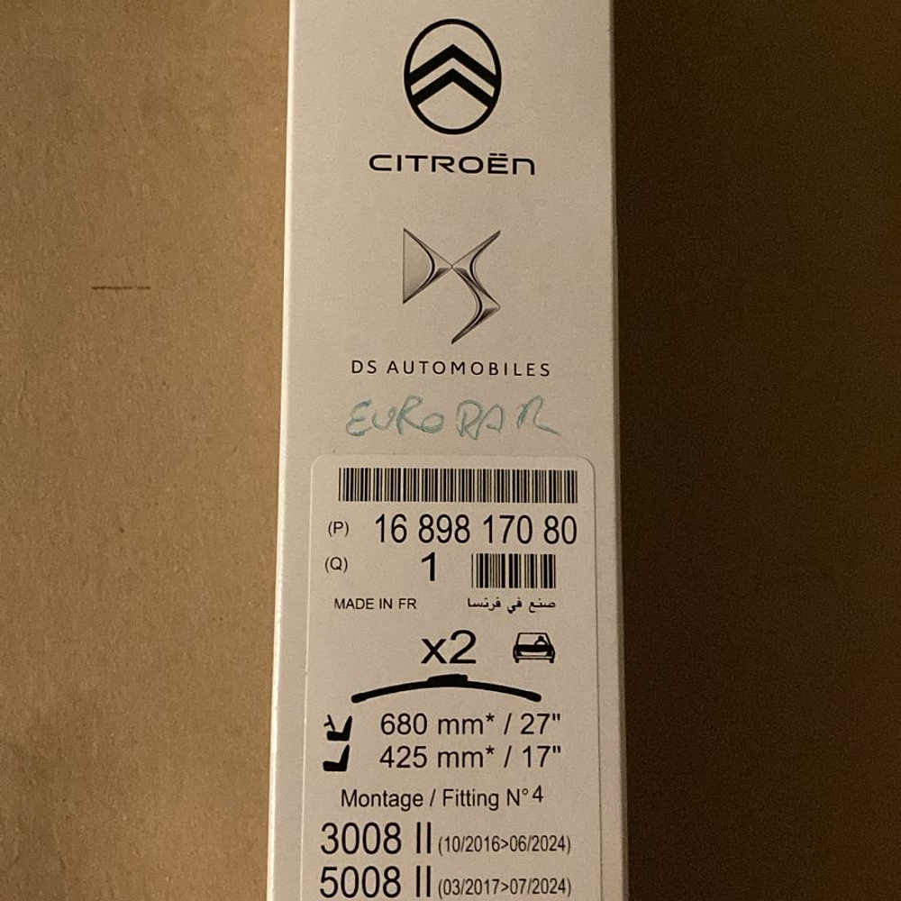 PLUMILLAS  PEUGEOT 3008 - 5008