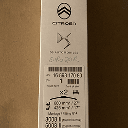 PLUMILLAS  PEUGEOT 3008 - 5008