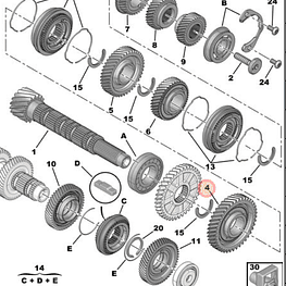 PIÑON DE PRIMERA 11 X 41 (SEGUN CHASIS O VIN )