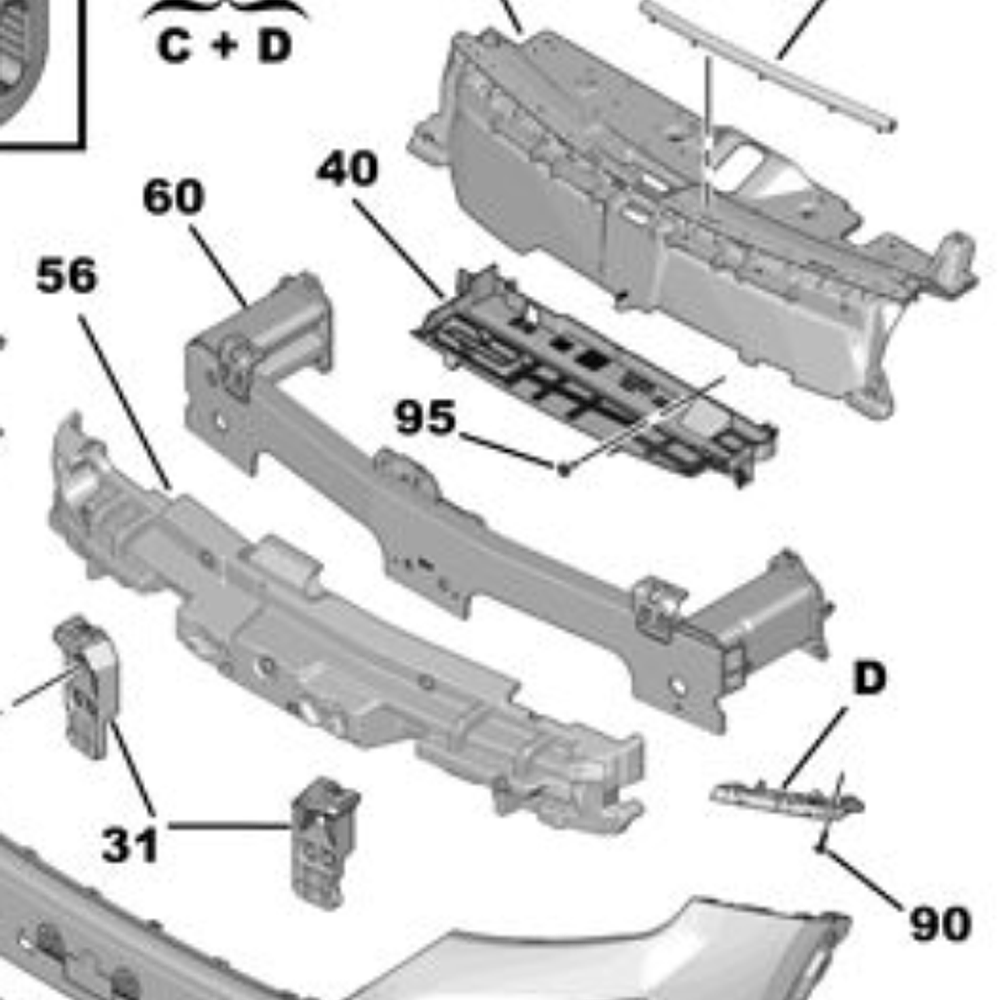 FRONTAL SUPERIOR PEUGEOT 2008