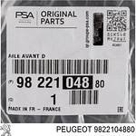 TAPABARRO DELANTERO DERECHO PEUGEOT 2008 (A94F)