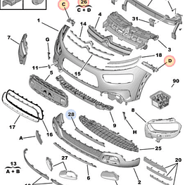 JUEGO MENSULAS CITROEN C CACTUS