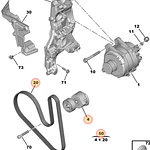  KIT ACCESORIOS ALTERNADOR HDi 2.0 (OPEL-CITROEN-PEUGEOT)
