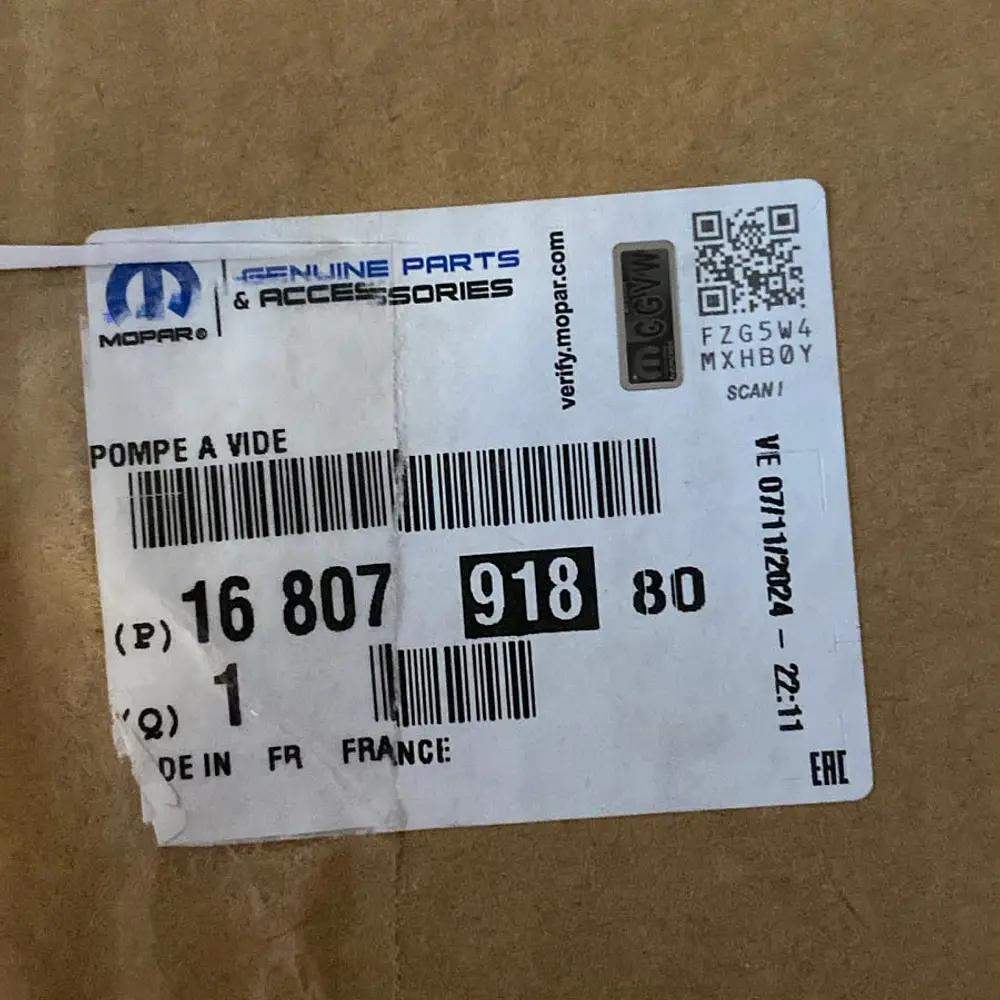 BOMBA DE VACIO PEUGEOT BOXER (A PEDIDO)