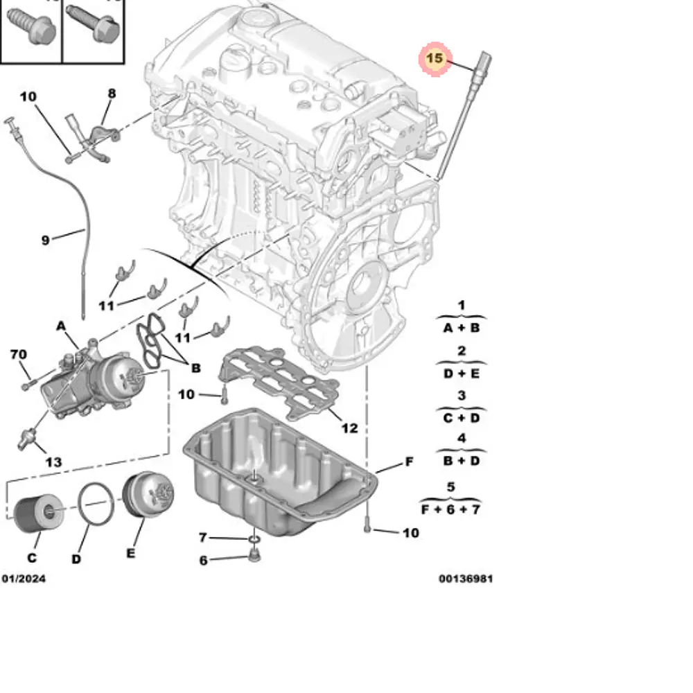 SENSOR NIVEL DE ACEITE (MOTOR EP6)