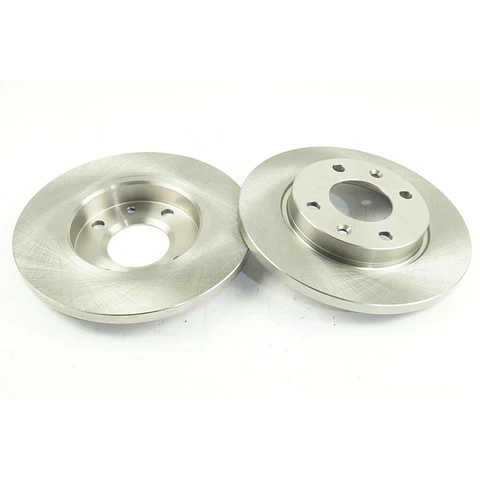 JUEGO DE 2 DISCO FRENO SOLIDO DELANTERO PARA PEUGEOT 206 Y 206 HDI