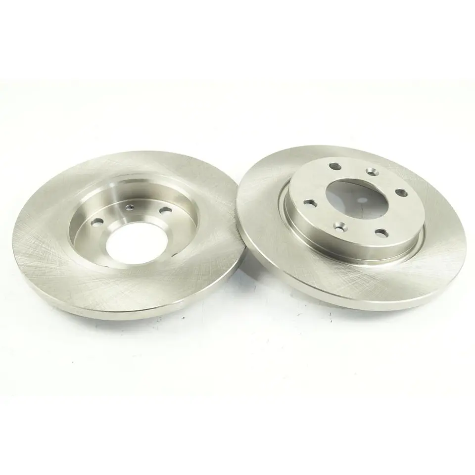 JUEGO DE 2 DISCO FRENO SOLIDO DELANTERO PARA PEUGEOT 206 Y 206 HDI 1