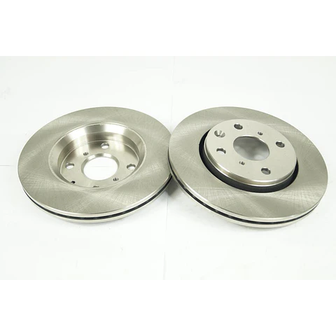 JUEGO 2 DISCOS FRENO DELANTEROS PARA CITROEN C1, PEUGEOT 107 Y 108