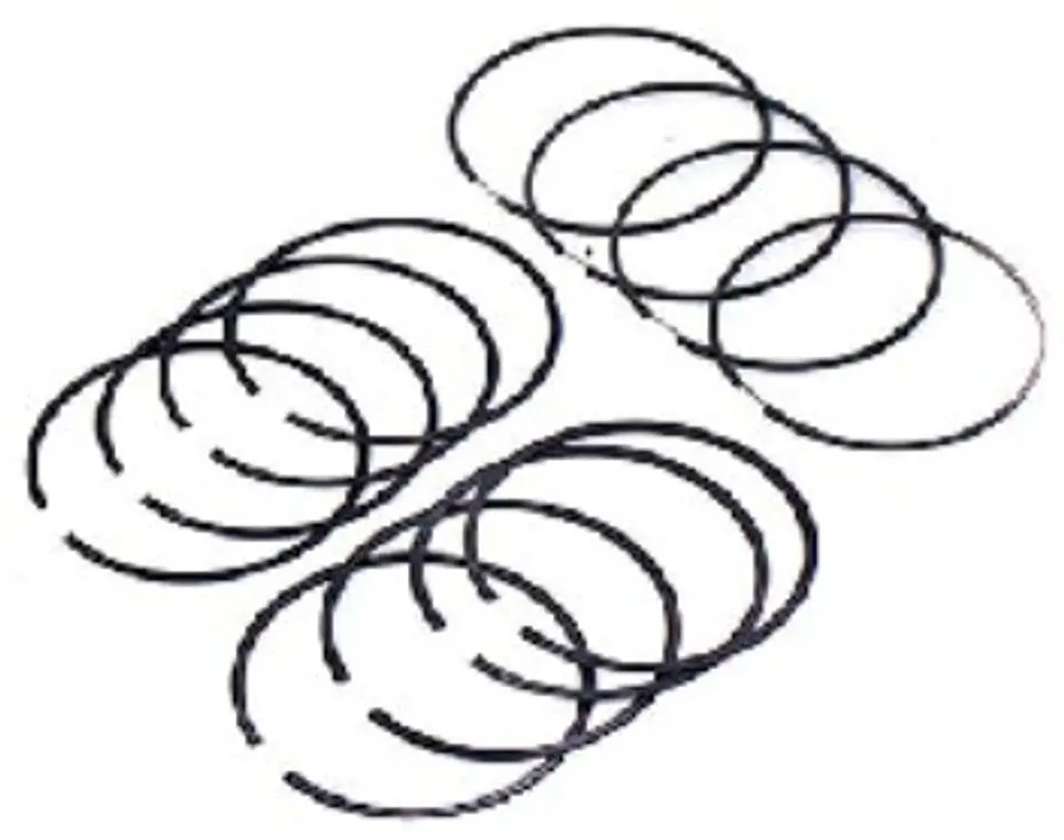 ANILLOS MOTOR CROMADOS 050MM PARA PEUGEOT 106 EQUINOXE (1997-2002) 1