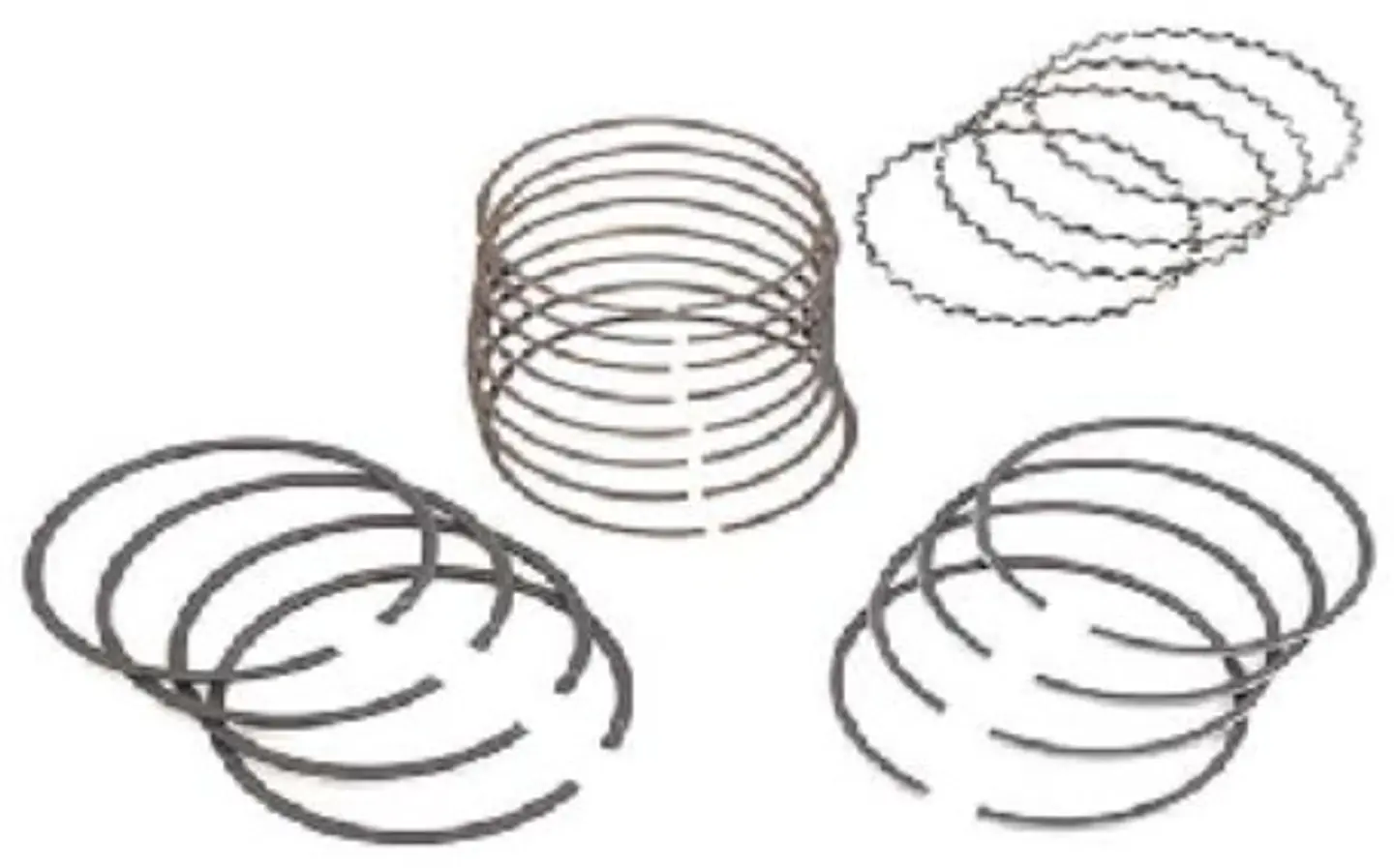 ANILLOS MOTOR CROMADOS STD PARA PEUGEOT 206 (2002-2004), 206 (1999-2003), 306 (1992), 306 (1993-1997), 306 (2000-2002) 1