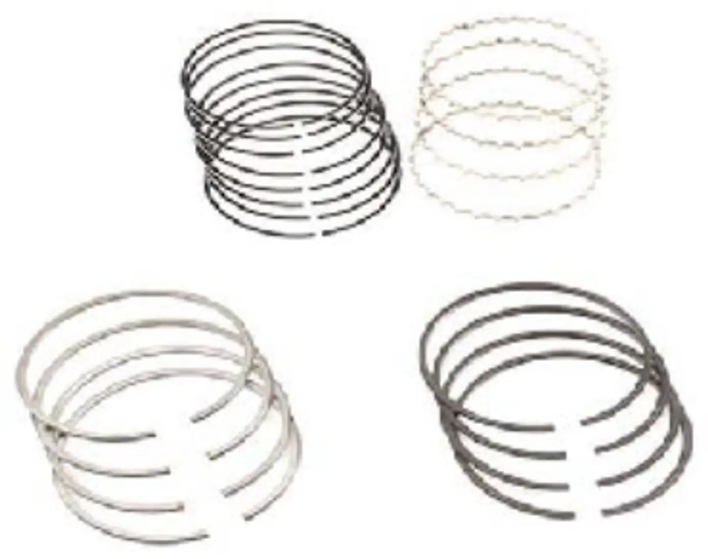 ANILLOS MOTOR CROMADOS STD PARA PEUGEOT 406 (2001-2004) 1