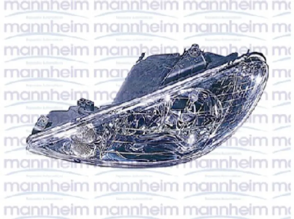 OPTICO LISO IZQUIERDA PARA PEUGEOT 206 (hasta 2004), 206 (2005-2008), 206 (2003-2008), 206 (2002-2005) 1