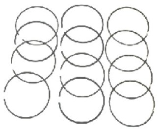 ANILLOS MOTOR CROMADOS 050MM PARA PEUGEOT 301 - YENMAK